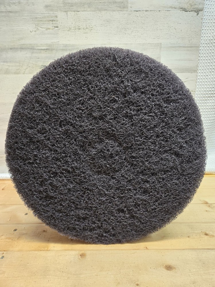 5 Pack – Hard Floor Stripping Pads 17 Inch Round 1″ Thick Black New With Tags