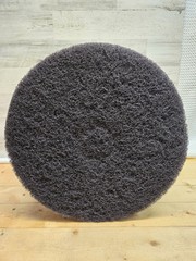 5 Pack – Hard Floor Stripping Pads 17 Inch Round 1″ Thick Black New With Tags