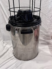 Rare vintage FANTOM Wet / Dry Stainless Steel Commercial Vacuum new open box.