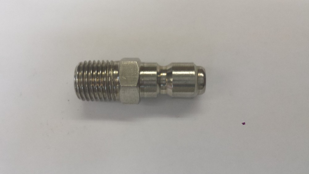 Pressure Washer Stainless Quick Connect Plug 1/4″ Male Pipe Thread 5500psi New
