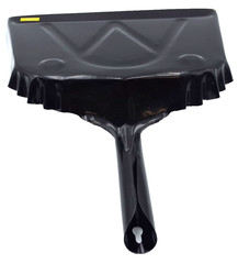Boardwalk 04212EA Metal Dust Pan 12″ Wide Black Steel Dustpan 2″ Handle NEW