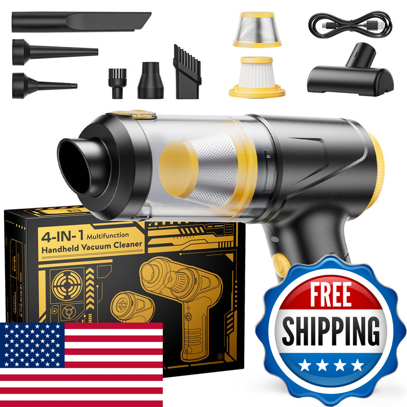 Svoko Handheld Vacuum Cleaner 21000Pa Suction Brushless Motor 4-In-1 Portable