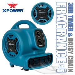 XPOWER P-260AT Mini Scented Air Mover, Carpet Dryer, Utility Fan blowing 800 CFM