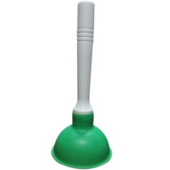 Coralpearl Drain Plunger, Small Hand Force Plumber 5″L X 5″W X 11″H, Green