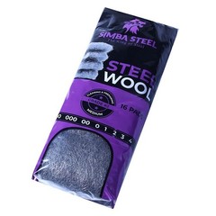 16 Pads Steel Wool Grade #2 MEDIUM Grade for Cleaning & Preparing, Mice Control