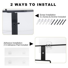 Versatile Wall Mounted Glove Holder – Includes 2 Holders and Accessories