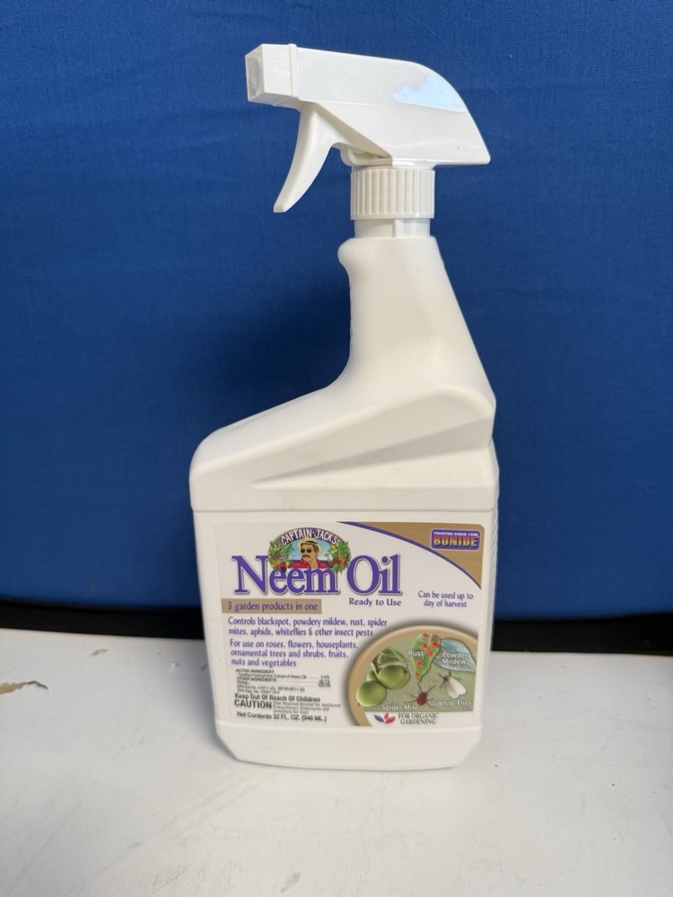 Bonide Products 3-In-1 Neem Oil Spray, Ready-to-Use, 32 Ounce