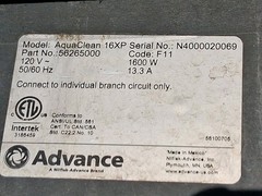 Advance Aqua Clean 16XP Carpet Cleaner Extractor Replacement Shoe Assembly Part