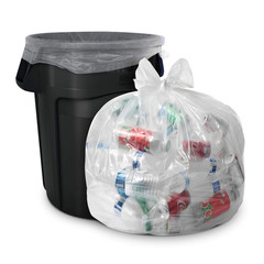 Aluf Plastics 60 Gallon Clear Trash Bags – Huge 100 Pack – 38 X 58 – 1.5 Mil