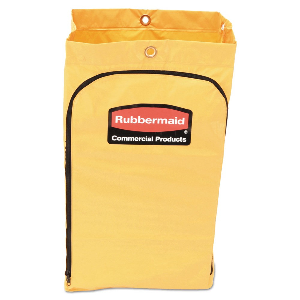 Rubbermaid Commercial 1966719 24 gal Zippered Vinyl Cleaning Cart Bag New