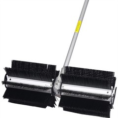 52cc Handheld 2.4HP Gas Power Snow Sweeper Broom Brush Driveway Walkway Clean