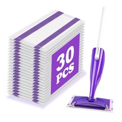 Mop Pad Refill Compatible with Swiffer WetJet Spray Mop, 11.6″ x 5.9″, Purple