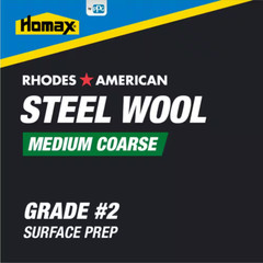 Medium Coarse Grade #2 Steel Wool (12-Pad)