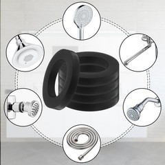 10PCS Shower Head Gasket, Black Hose Washers, 3/4 Inch 0.78 inches