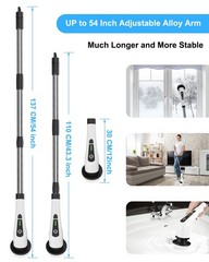 Leebein Electric Spin 4 inches (L) x 4 (W) x 54 (H), White