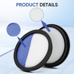 4 Pack Washable Replacement Filter Compatible with Eureka RapidClean Pro…