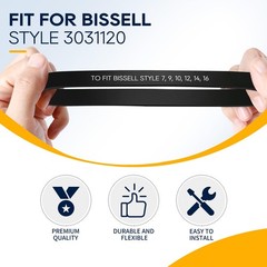 KeeTidy Style 7/9/10/12/14/16 P/N 3031120 Replacement Belt Compatible Black
