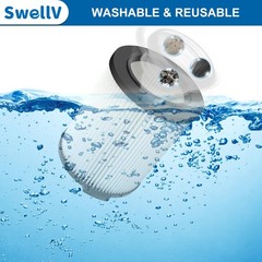 SwellV VF4000 Replacement Filter, Compatible with Standard Wet/Dry Vac 2-pack