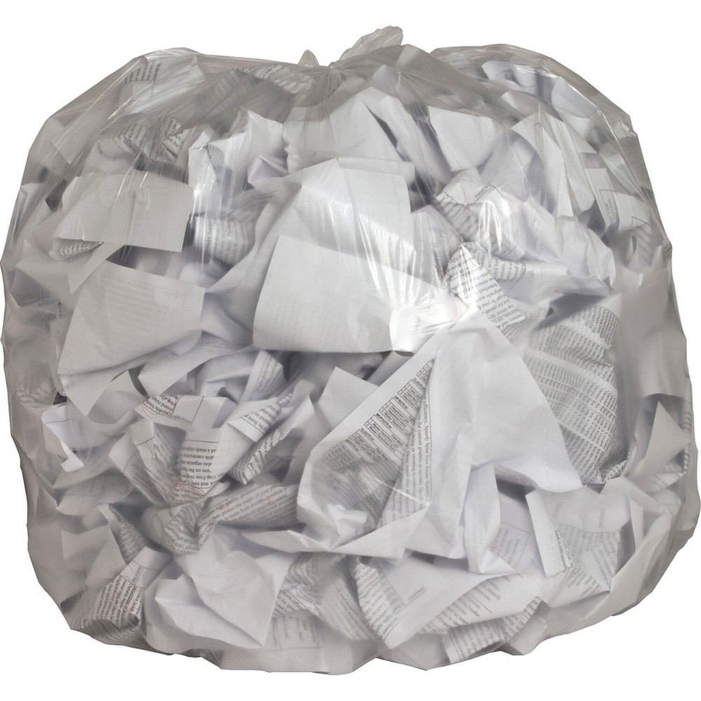 Genuine Joe Clear Trash Bags, 45 Gallon, 0.6 Mil, 40″ X 46″, Box of 250
