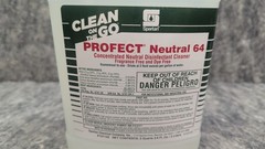 NEW Spartan Profect Neutral 64 Concentrated Disinfectant Cleaner Fragrance Free