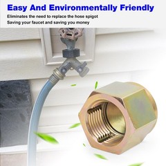 05265 Faucet Thread Cleaner Tool for Household Outdoor 1/4 inch, Alloy