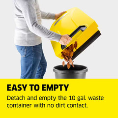 S 6 Twin Outdoor Hand Push Walk-Behind Floor Sweeper – 10 Gal. Capacity