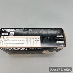 Gloveworks By AMMEX White Latex Gloves Small 4 Mil Powder Free Industrial 100