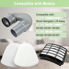 Mochenli Vacuum Floor Nozzle Hose Filter Replacement Parts for Shark…