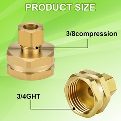 Tsinghwang 4PCS 3/8″ OD Compression x 3/4″ x FHT, as shown