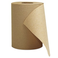 GEN 1804 8″ x 300′ 1-Ply Hardwound Roll Towels – Brown (12 Rl/Ct) New