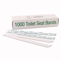 Bagcraft 300591 Sani/Shield 16″ x 1.5″ Toilet Seat Band – BL/WT (1000/CT) New