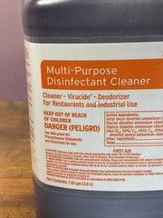 New Kay Orange Multipurpose Disinfectant Cleaner, 1 Gallon Restaurant Industrial