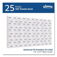 Kleenex 13253 7.8″ x 12.4″ Premiere Folded Towels (120/Pk, 25 Pk/Ct) New