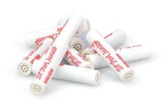 VAUEN Dr. Perl Junior 9mm Charcoal Pipe Filters, 180 1.4″ x x 0.4″, red