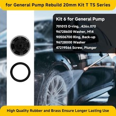 General Pump Rebuild Kit T/TS Series 20Mm Pressure Washer Seal Packing Kit
