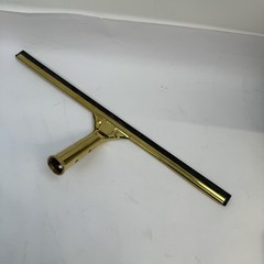 (Lot of 8) Unger Brass Window Squeegee Handles – Golden Clip Style (Handle Only)