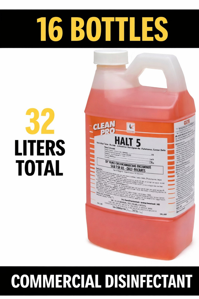 Spartan Halt 5 Disinfectant 2L 16 Bottles (4 Case) Commercial 102902