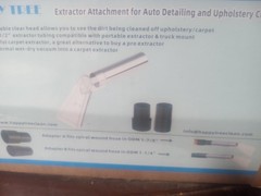 Extractor Attachment for Auto Detailing And Upholstery Cleaning.
