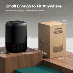 Air Purifiers for Office with H13 Quiet HEPA Filter Up to 1076 Ft² for Pet