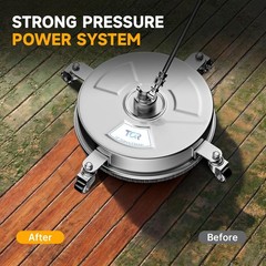 TOR 14″ Stainless Steel Pressure Washer Surface Cleaner Attachment 14 inch