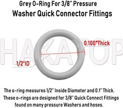 HAKATOP (100pk) New Pressure Washer O-Rings Mix(50+50) 100 Pack, Mix Color