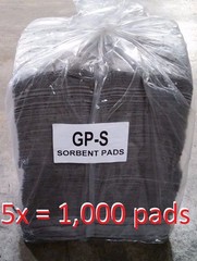 5x GPB200S – Universal Absorbent Pads – 1000 Pads Per Case, 15″ x 19″ Gray GP-S