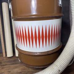 Vintage Mcm Shop-Vac Wet Dry Model 10 Gal Made U.S.A Brown Metal Can Model 777