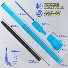 Holikme Dryer Vent Cleaner Kit 2 Pieces – Upgraded 2 Piece Set, Blue