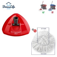 BonusLife 1 Pack Mop Refill and 1 Head Base Part for O-Ceda EasyWrin…