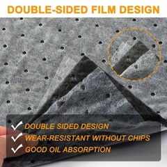 100 PCS Oil Absorbent Pads Weight Dimpled Oil Absorbing Sheets Garage Accesso…