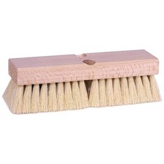 Weiler 44429 9in Deck Scrub Brush White Tampico Fill 2in Trim