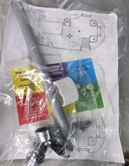 SupplyWays Single Chemical Dispenser System Wall Mount Hose Metering Tips New