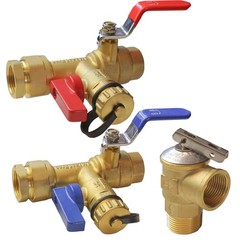 Xiny Tool 3/4-Inch IPS Isolator Tankless Water Heater Service Valve 0.75 Inch