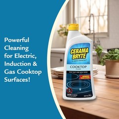 Cerama Bryte Daily Cooktop Cleaner, 16 oz & 32 Fl Oz (Pack of 1), 4 Piece Set